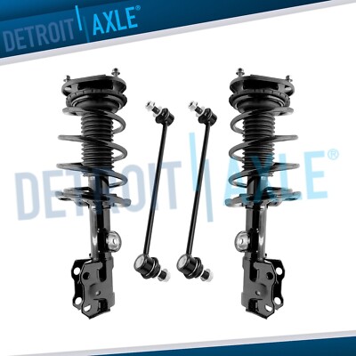 Front Struts w/ Coil Spring Sway Bar End Links Kit for 2014 - 2017 Lexus CT200h-image