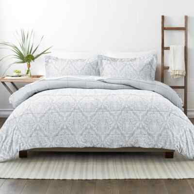 Becky Cameron Comforter Set King/California King Microfiber Light Blue 3-Piece-image