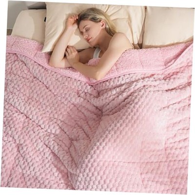 Super Soft Luxury Fleece Sherpa 20 lbs Weighted Blanket 60
