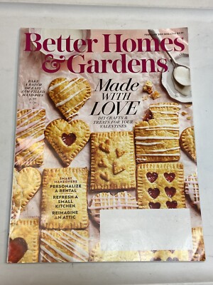 Better Homes Gardens Magazine Feb 2019 Made with Love Valentine's Crafts Treats-image
