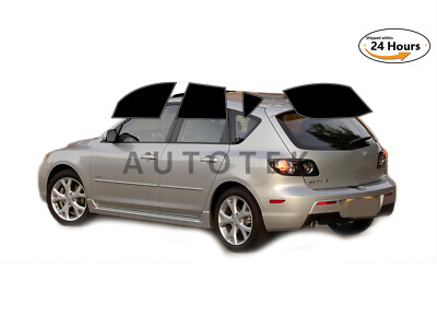 Computerized Custom PreCut 2Ply Window Tint Film Kit For 2004-2009 Mazda 3 Hatch-image
