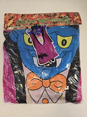 Vintage Halloween Dracula Windsock 1996 Wind Sock NEW 60