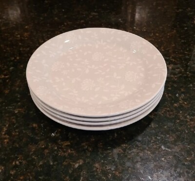 SET OF 4 Pier 1 Beige Floral 8 3/4