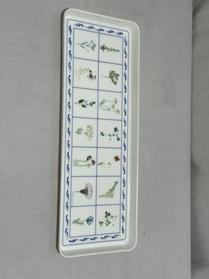 Design Imports Ltd Made in Italy Melamine Tray Spring Flowers Patio Outdoor Tray-image