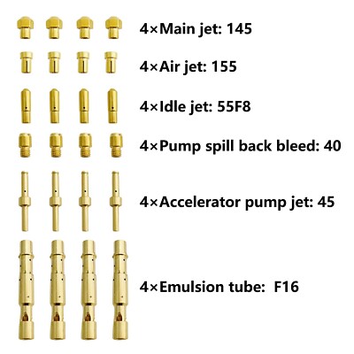 New Carburetor Complete Set jetting Kit fits for Weber 45 DCOE carburetor 24 Pcs-image