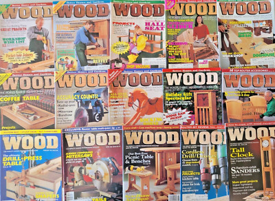 Better Homes & Gardens WOOD Magazine 1995-1996 Lot Of 18 Issues Home Woodworking-image