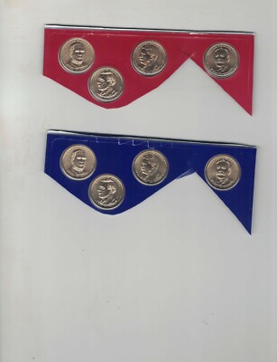 2013 P+D PRESIDENTIAL DOLLARS 8 COIN COMPLETE SET FROM MINT SETS NICE L@@K -image