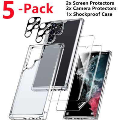 Hydrogel Screen Protector Camera Protector Shockproof Case for Samsung S24 Ultra-image