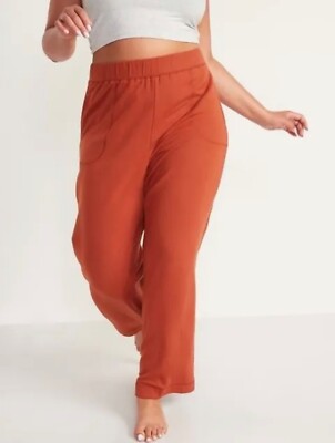 Old Navy Women's Size 4X ~ High Waisted Cozy Knit Wide Leg Pajama Pants $35-image
