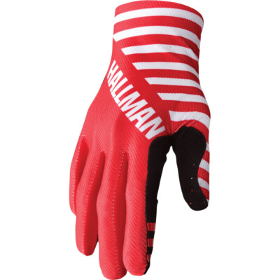 Thor Hallman Mainstay Slice Gloves - White/Red | Small-image