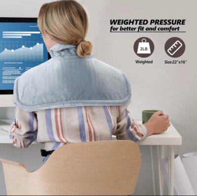 Fabludo Heating Pad Shoulder Neck Pain Relief Brand New In Box Free Shipping USA-image