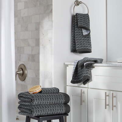 Better Homes & Gardens  Soft Mélange Bath Towel - Gray Shadow-image