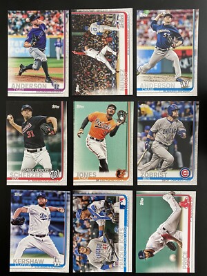 2019 TOPPS Baseball Cards.  Card # 1-350.  You Pick to Complete Your Set.-image