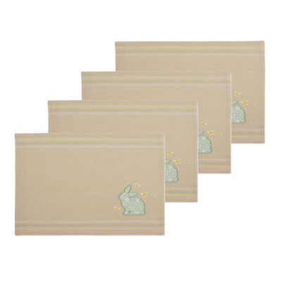 Design Imports Placemat, Garden Bunny - Set of 4 (755173)-image