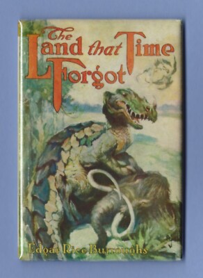 BOOK COVER *2X3 FRIDGE MAGNET* EDGAR BURROUGHS THE LAND TIME FORGOT CLASSIC -image