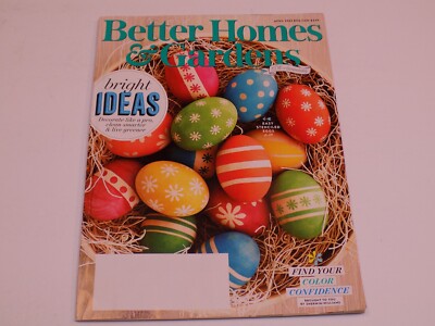 Better Homes Gardens Magazine April 2022 Easter Egg Holiday Decorate Stenciled-image