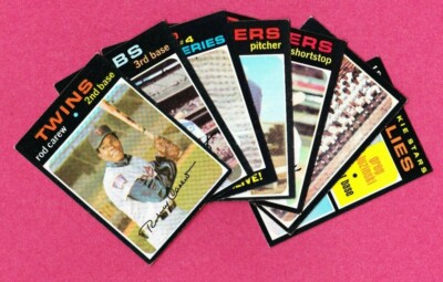 1971 Topps Cards - stars and high numbers to complete your set-image