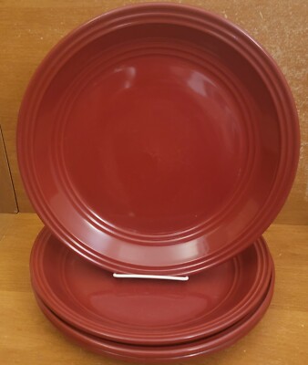 Mainstays RED SEDONA Dinner plate set of 4, 10 5/8