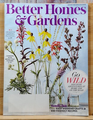 Better Homes & Gardens Magazine AUG 2021 GO WILD Discover Adventures at Home & o-image