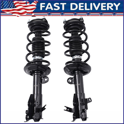 Pair Front Complete Struts w/ Coil Springs Assembly For 2012 Honda Civic Sedan-image