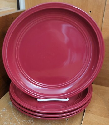 Mainstays RED SEDONA Dinner plate set of 4, 10 5/8