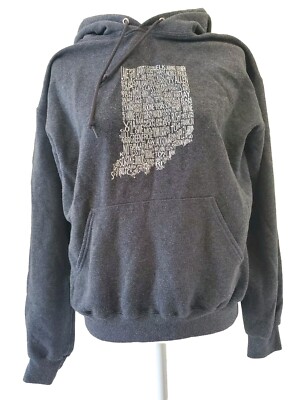 Jerzees Nublend Hoodie Men Medium Michigan State Logo Long Sleeve Sweatshirt-image