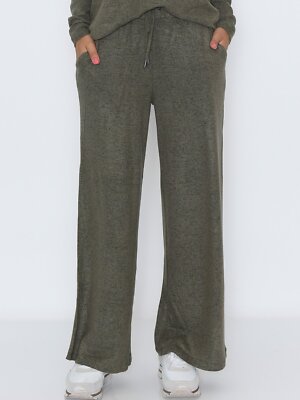 New Soya Concept Moss Melange Cozy Wide Leg Pull-On Pants for Women-image