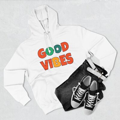 Good Vibes Hoodie - Cozy Comfort, Casual Style, Gift for Friends, Relaxing Wear,-image