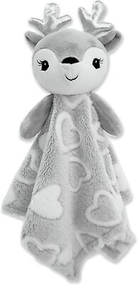 June Garden Cozy Dream Fleece Baby Security Blanket - Infants Nursery Deer -image