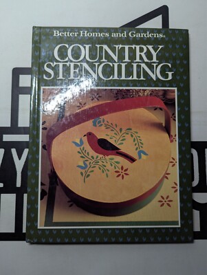 Better Homes and Gardens Country Stenciling by BHaG 1988 Hardcover Vintage! Arts-image