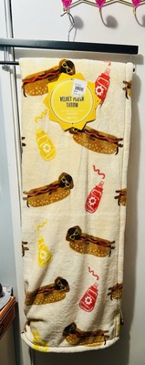 NEW Adorable HOT DOG Dachshund Oversized Velvet Soft Throw Blanket-image