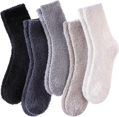 Women's Fuzzy Cozy Winter Socks, Soft Warm Fluffy Slipper Socks-image