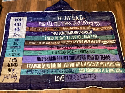 Dad Blanket With Good From Daughter Fleece Soft Cozy New-image