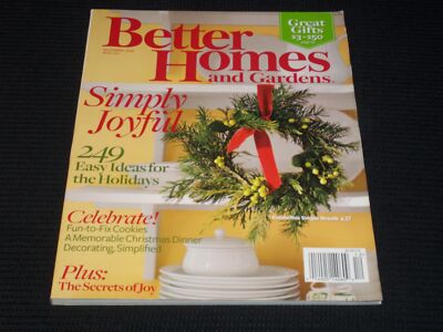 2008 DECEMBER BETTER HOMES & GARDENS MAGAZINE - SIMPLY JOYFUL COVER - E 4631-image