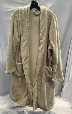 Summer And Rose Womens FabFitFun Comfortable Beige Kimono Cozy Robe Size L/XL-image