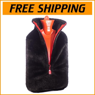 100 Fl Oz BPA-Free Hot Water Bottle with Soft Cover - Cozy Comfort for Adults-image