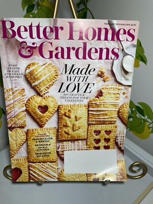 Better Homes Gardens Magazine Feb 2019 Made with Love Valentine's-image