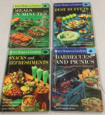 4 Better Homes & Gardens HC Ckbooks- Snacks & Refreshments, Meals In Mins & More-image