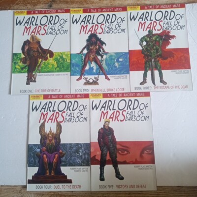 SET~WARLORD OF MARS: FALL OF BARSOOM 1A 2A 3A 4A 5A~DYNAMITE COMICS~2011~B&B~VF-image