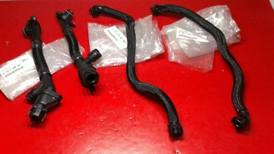 BMW Crankcase Vent Breather hose Complete Kit 1-4 Cyl+5-8 Cyl F01 F10 X5 GENUINE-image