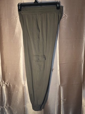 AnyBody Women's Regular Cozy Knit Pull-on Jogger Pants Dark Taupe. Size Small-image