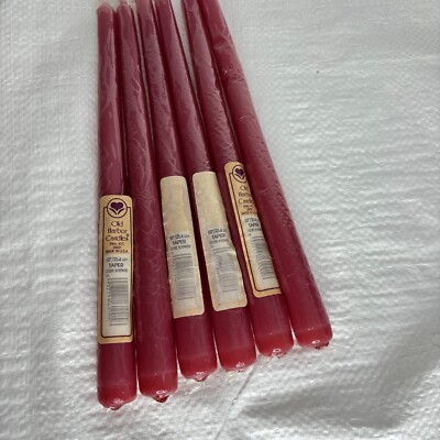 Lot of 6 Taper Candles Vintage Old Harbor 10