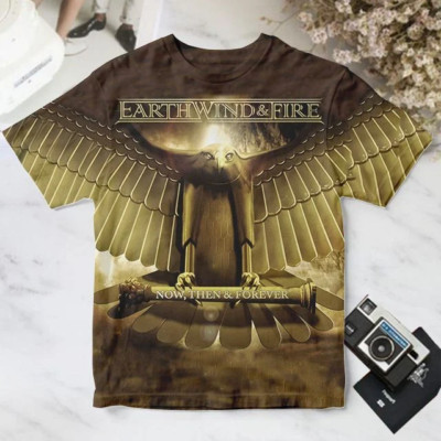 Earth Wind And Fire Now Then And Forever Album Cover For Fan 3D T-Shirt-image