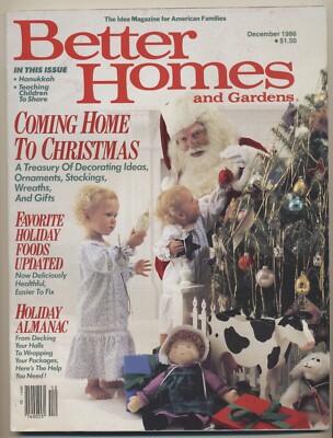 Better Homes and Gardens Magazine Dec 1986 Vol 64 #12 Christmas Holiday Hanukkah-image