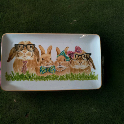 Pier 1 Imports Porcelain Bunny Rabbit  14