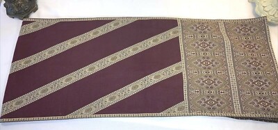 Vintage Pier One Indian Fall Table Runner Retired Design Made in India -image