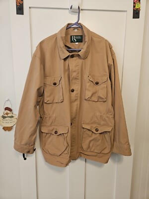 Vintage Hammacher Schlemmer Cotton Canvas Field Jacket Size Large Hong Kong -image