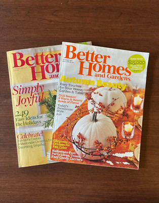 Better Homes and Gardens Magazine 2008 December, 2011 October-image