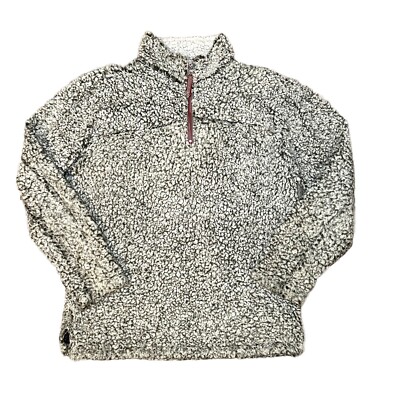 Trinity Women’s Plush Fleece Pullover 1/4 Zip Gray Size Medium-image