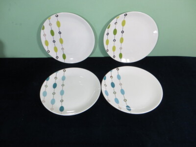 4 PIER 1 Import Beaded Garland (2) Green & (2) Blue7 1/2